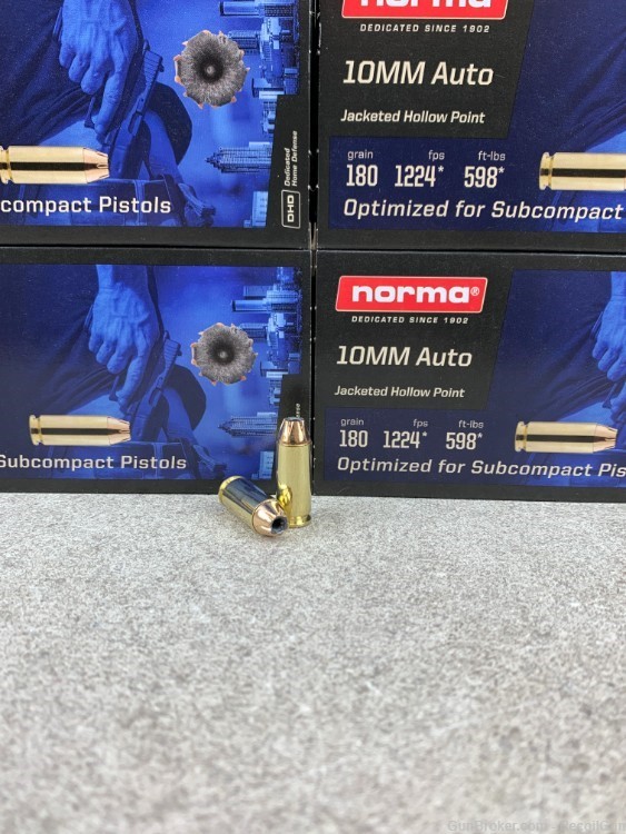 1000 Round Case Norma 801109265 Safeguard 10mm 180gr JHP-img-0