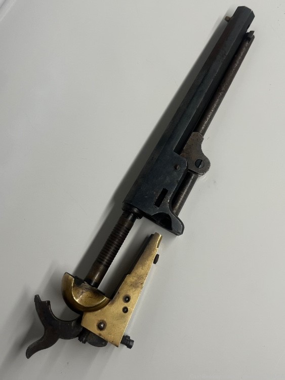 Colt 1861Navy Revolver Frame/Barrel/Hammer/Load Lever CVA ASM Italy 44.cal -img-0