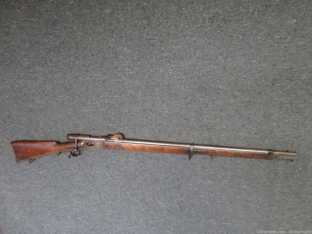 ANTIQUE SWISS MODEL 1878 VETTERLI RIFLE-MATCHING-CONVERTED TO CENTERFIRE-img-0
