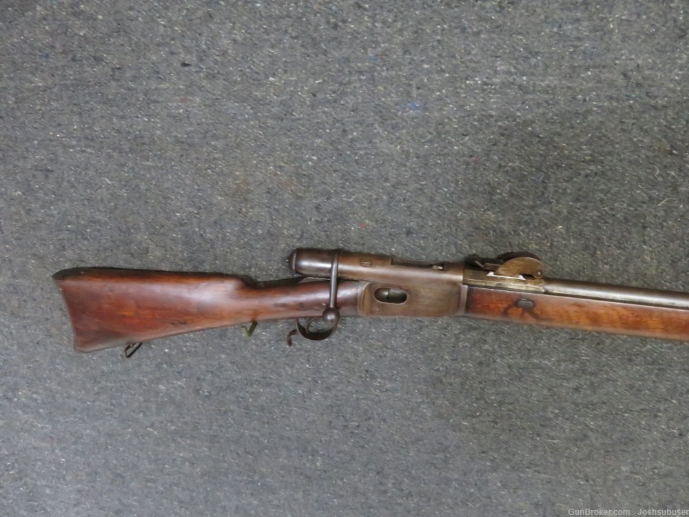 ANTIQUE SWISS MODEL 1878 VETTERLI RIFLE-MATCHING-CONVERTED TO CENTERFIRE-img-1