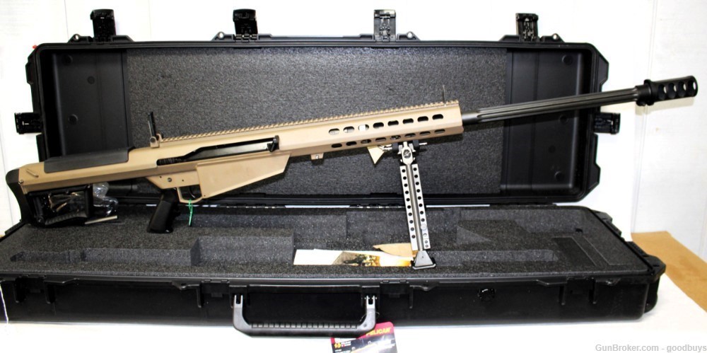 Barrett M107A1-S 50BMG 29" FDE Rifle System 18065-S NIB SALE M107-img-0