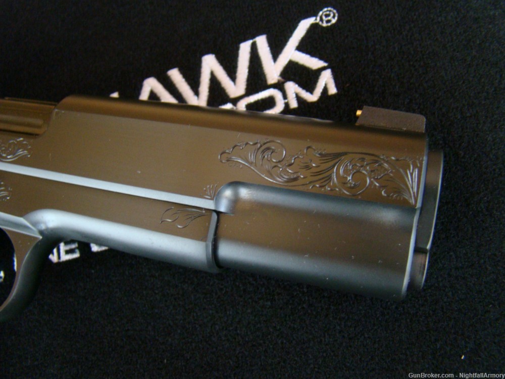 Nighthawk Custom VIP BLACK 9mm 1911 Pistol Mammoth Ivory grips fluted bbl 9-img-14