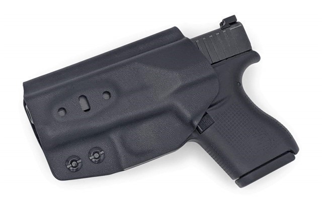 Tuckable IWB KYDEX Holster fits: Glock 43 43X Black / Ambidextrous (No Swea-img-1