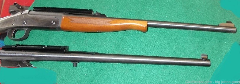 H&R Handi-Rifle .223, & .45 Colt, Walnut Stock case hardened-img-1