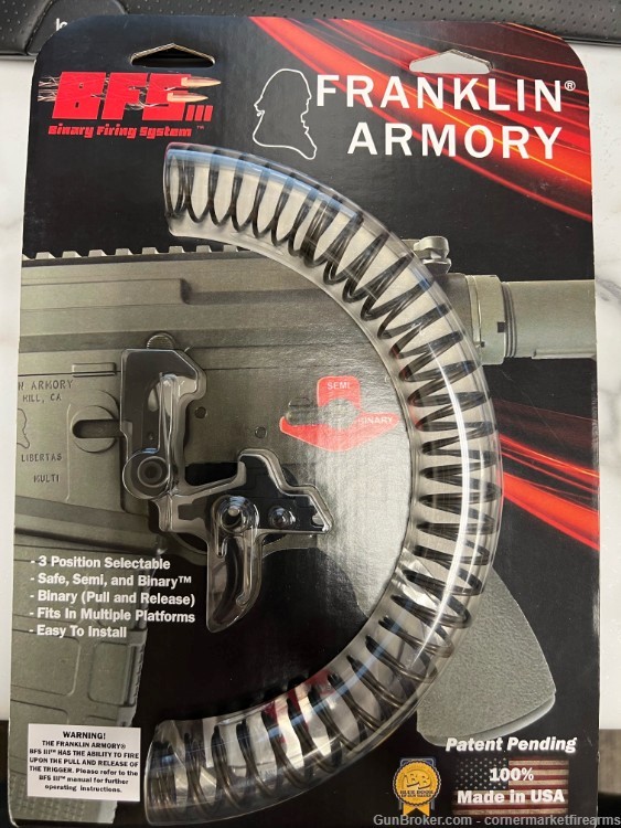 Franklin Armory BFS111 AR_C1 Binary Trigger System AR 15 Franklin AR-C1 -img-0