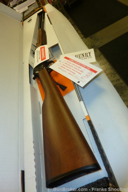 HENRY H003T 22 CAL PUMP ACTION RIFLE 20" OCTAGON BBL -img-0