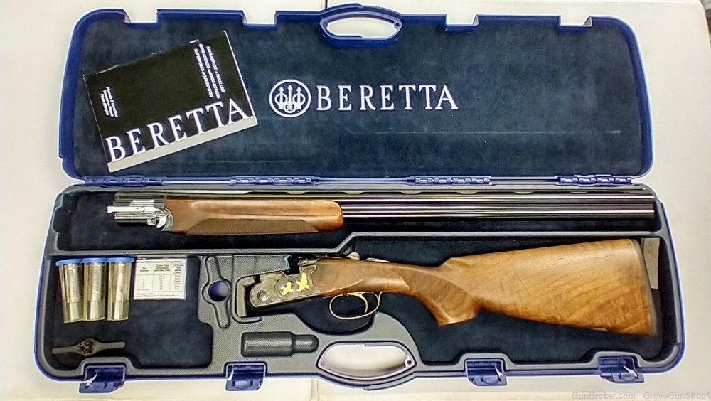 Beretta 687 Silver Pigeon V Case Colored 20GA Over-Under 28" BEAUTIFUL-img-0