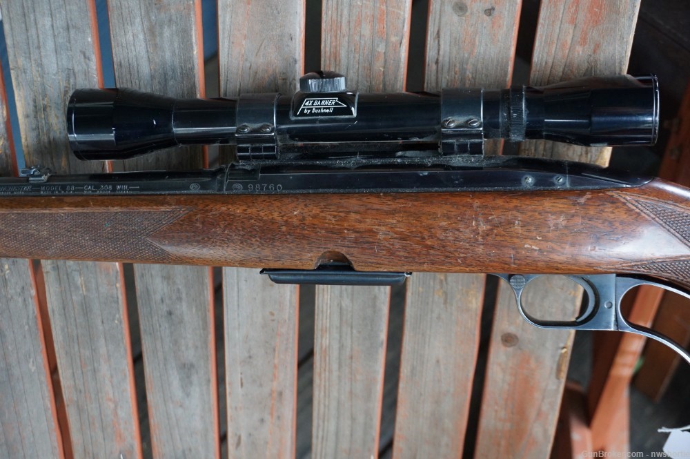 Winchester model 88 308 Win Lever 22 inch Pre 64 w/ Scope-img-13