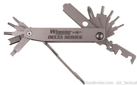 Wheeler 1078948 Delta Series Compact Multi-Tool Silver Folding Stainless-img-0