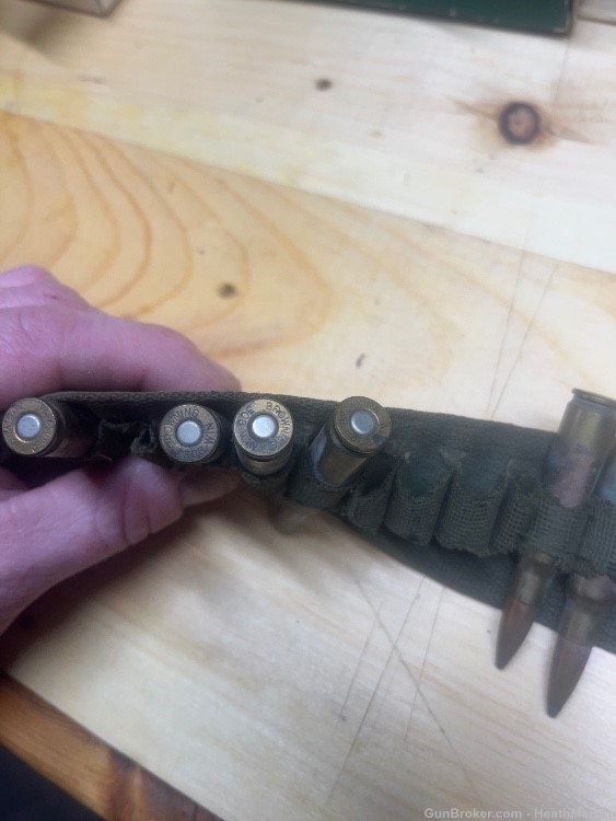 Vintage military ammo belt with ammo-img-4