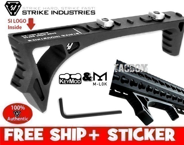 Strike Industries Curved LINK Black AR15 Angled FOREGRIP  Fore Grip Forward-img-0