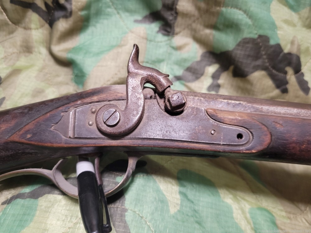Ohio style percussion muzzleloading fowler/ smooth rifle-img-5