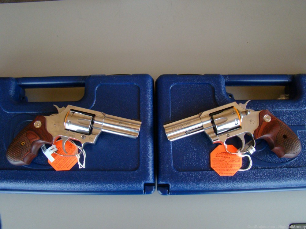 Pair of Colt King Cobra .357 MAG Revolvers 6rd SS Snake TALO Consecutive #-img-8