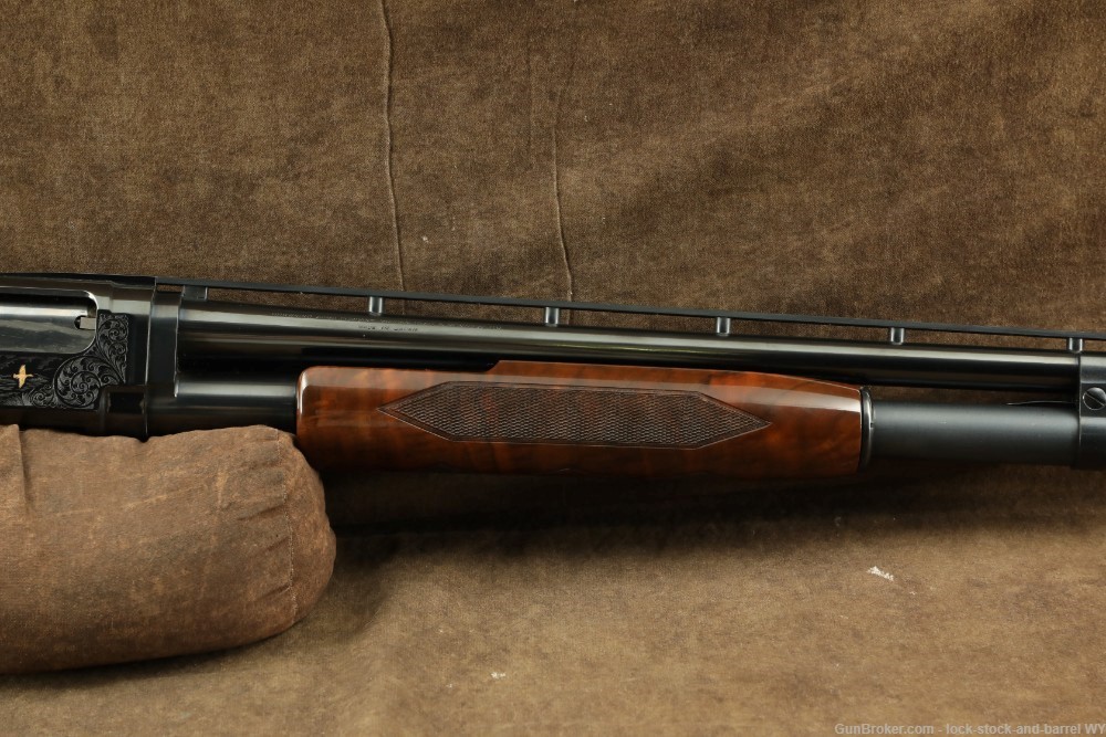 1990 Engraved Browning Model 12 28GA 26” Pump Action Shotgun-img-5