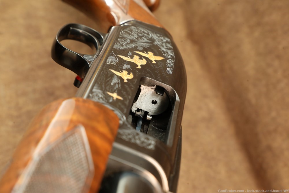1990 Engraved Browning Model 12 28GA 26” Pump Action Shotgun-img-25