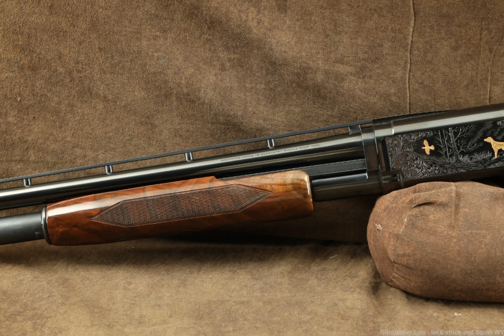 1990 Engraved Browning Model 12 28GA 26” Pump Action Shotgun-img-11