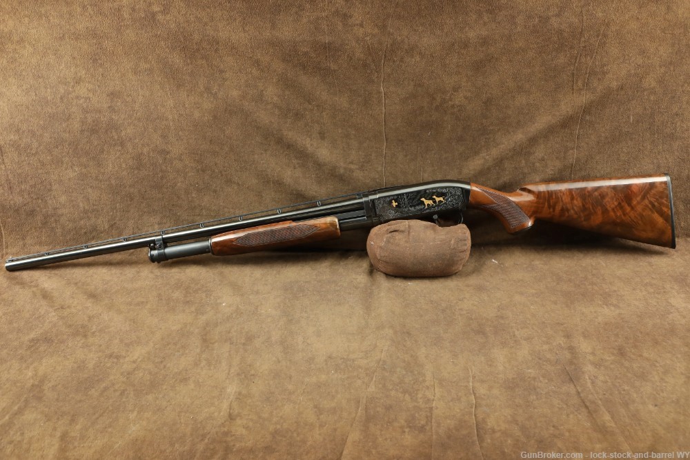 1990 Engraved Browning Model 12 28GA 26” Pump Action Shotgun-img-8