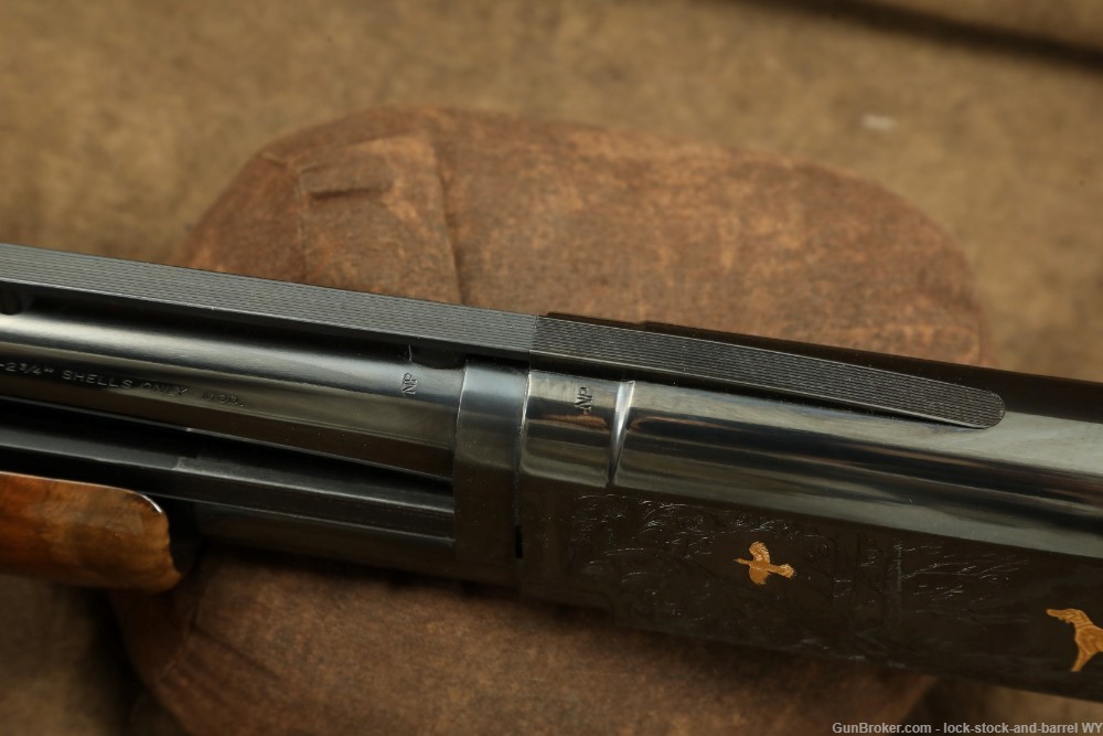 1990 Engraved Browning Model 12 28GA 26” Pump Action Shotgun-img-31
