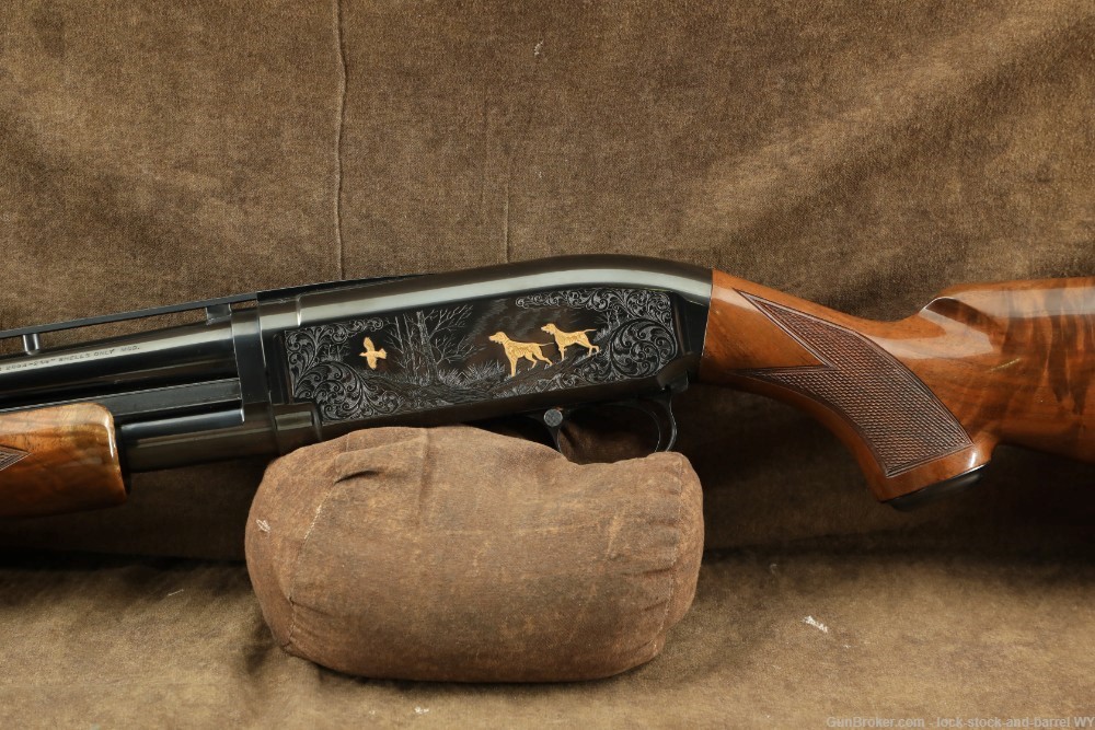 1990 Engraved Browning Model 12 28GA 26” Pump Action Shotgun-img-12