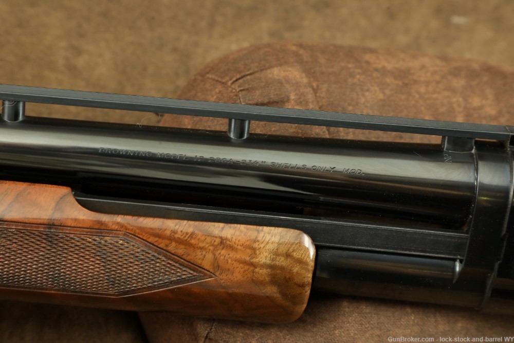 1990 Engraved Browning Model 12 28GA 26” Pump Action Shotgun-img-29