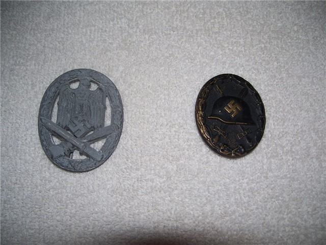 WW2 German General Assault and Wound badge / REAL-img-0