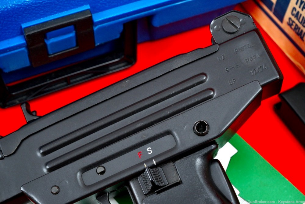 Rare & Desired Pre Ban IMI Israel UZI Pistol 9mm w/ Original Case As New-img-5