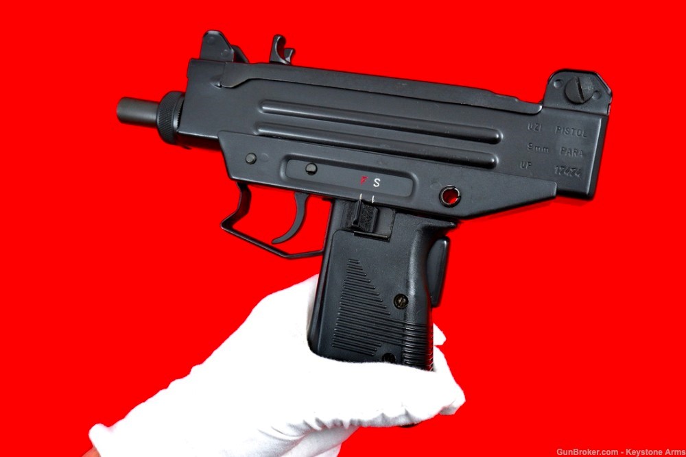 Rare & Desired Pre Ban IMI Israel UZI Pistol 9mm w/ Original Case As New-img-12