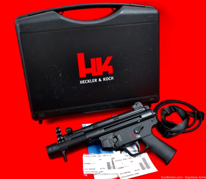 Ultra Rare European Heckler & Koch SP5K 9mm 100% NIB Collector-img-15