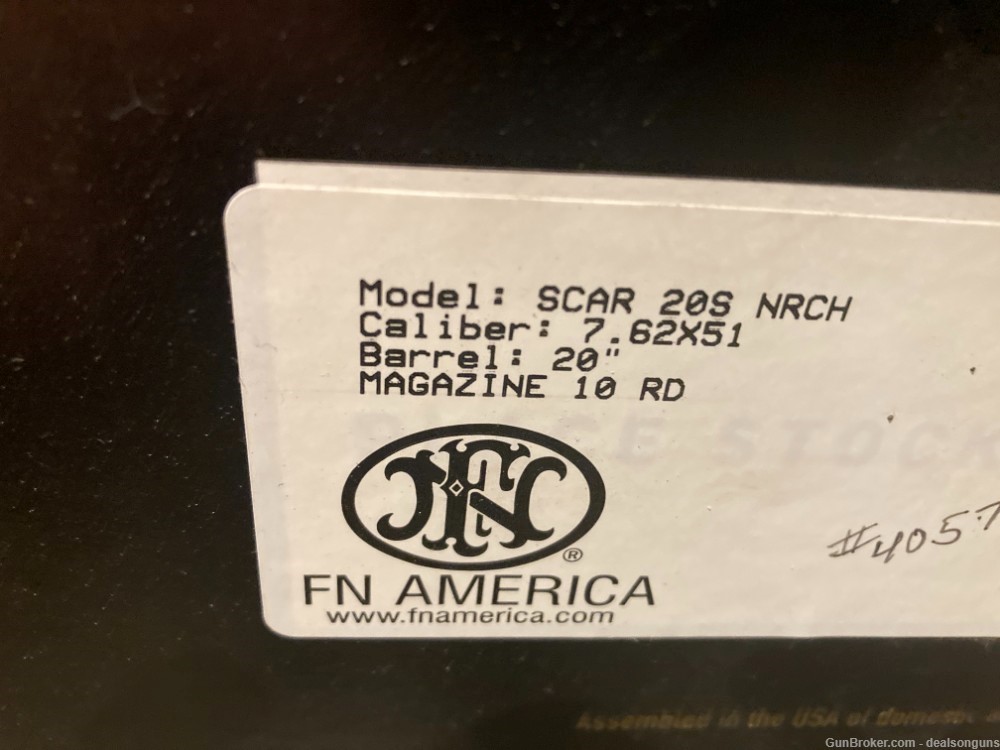 FNH USA SCAR FN Scar 20S NRCH 308win 20" barrel 2 mags  NIB (no card fees)-img-6