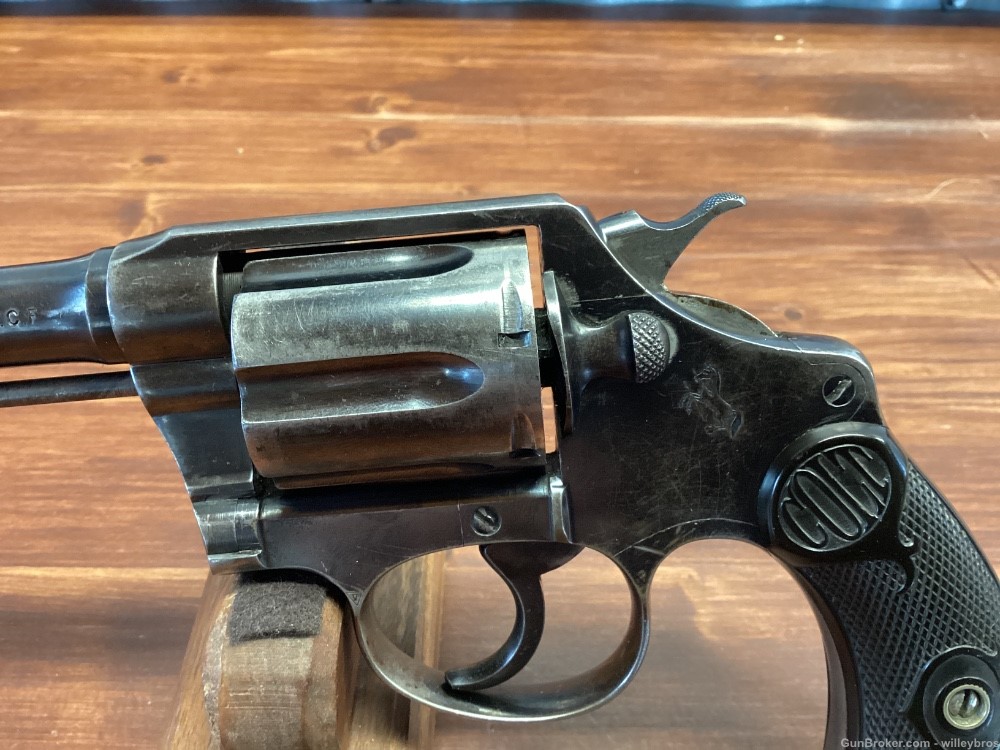 1919 Colt Police Positive .32 S&W Long 5” bbl Bright Bore Good Timing-img-3