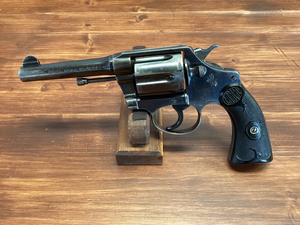 1919 Colt Police Positive .32 S&W Long 5” bbl Bright Bore Good Timing-img-0