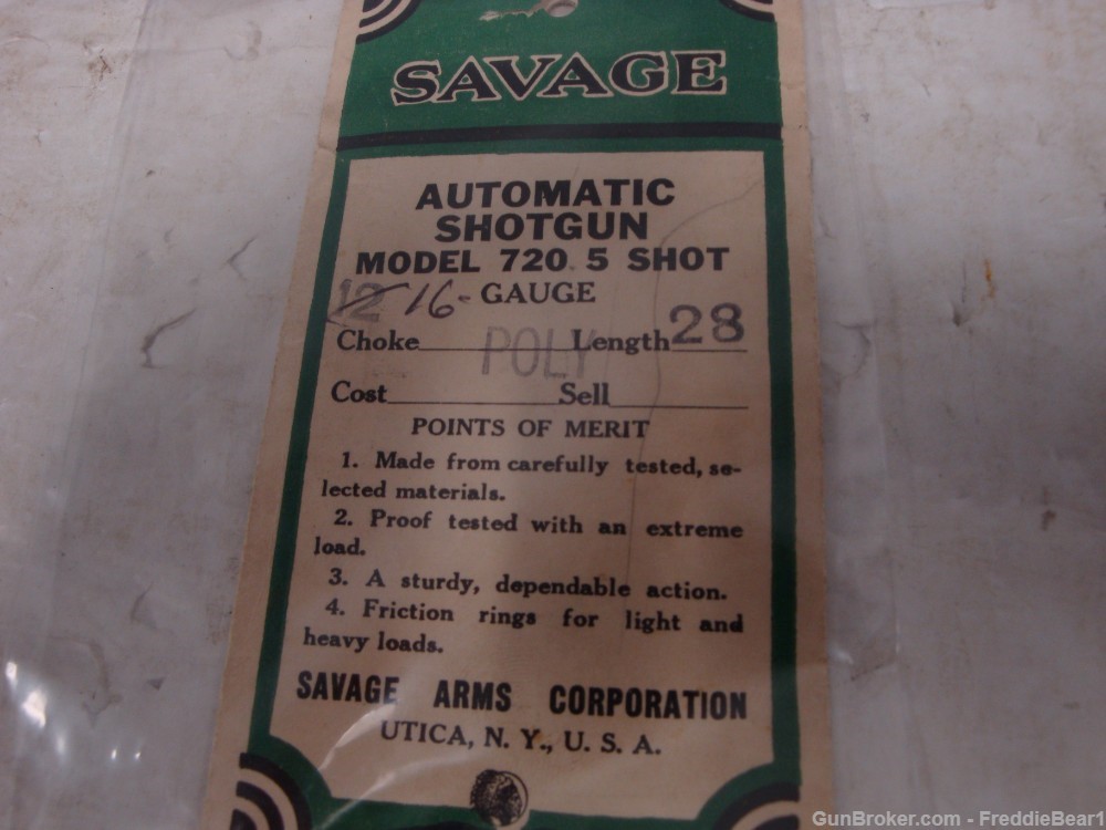 Savage Arms 720 Autoloader 16 Ga. Semi-Auto 28” Browning Auto-5 Style -img-32