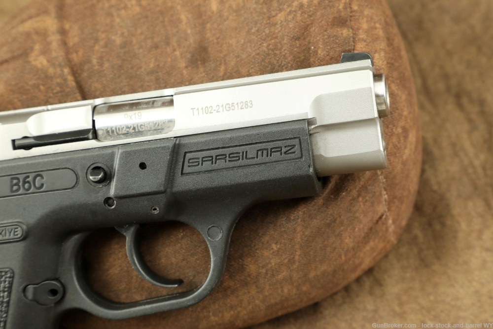Sarsilmaz Defense B6C 9mm 3.75” Stainless Compact Semi-Auto Pistol-img-18