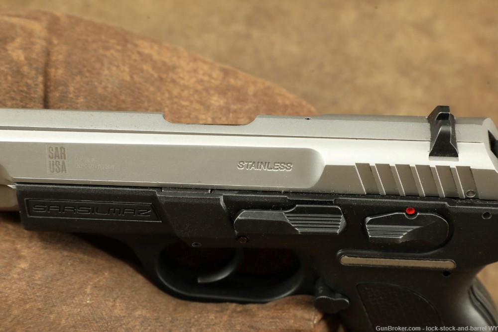 Sarsilmaz Defense B6C 9mm 3.75” Stainless Compact Semi-Auto Pistol-img-22