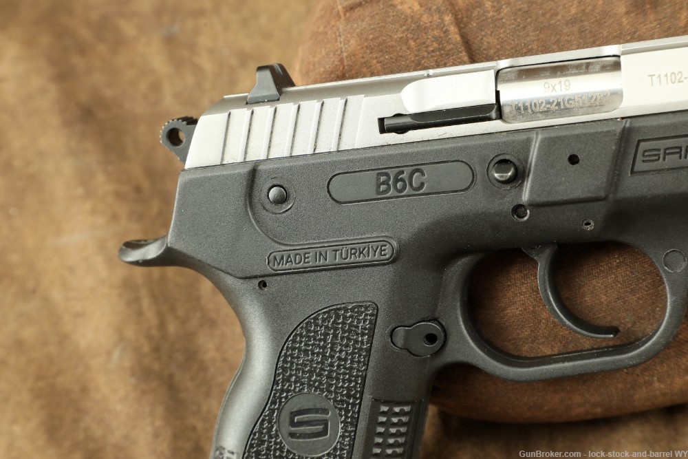 Sarsilmaz Defense B6C 9mm 3.75” Stainless Compact Semi-Auto Pistol-img-16