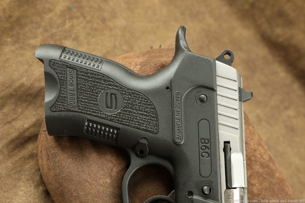 Sarsilmaz Defense B6C 9mm 3.75” Stainless Compact Semi-Auto Pistol-img-3