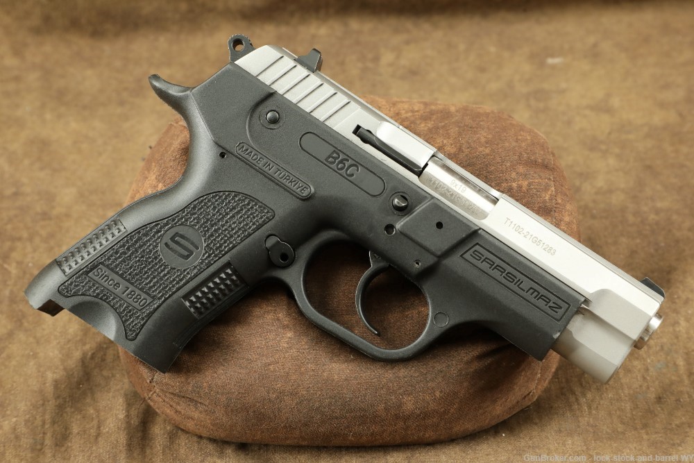 Sarsilmaz Defense B6C 9mm 3.75” Stainless Compact Semi-Auto Pistol-img-2