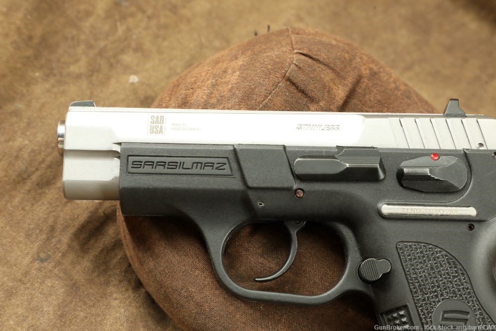 Sarsilmaz Defense B6C 9mm 3.75” Stainless Compact Semi-Auto Pistol-img-6