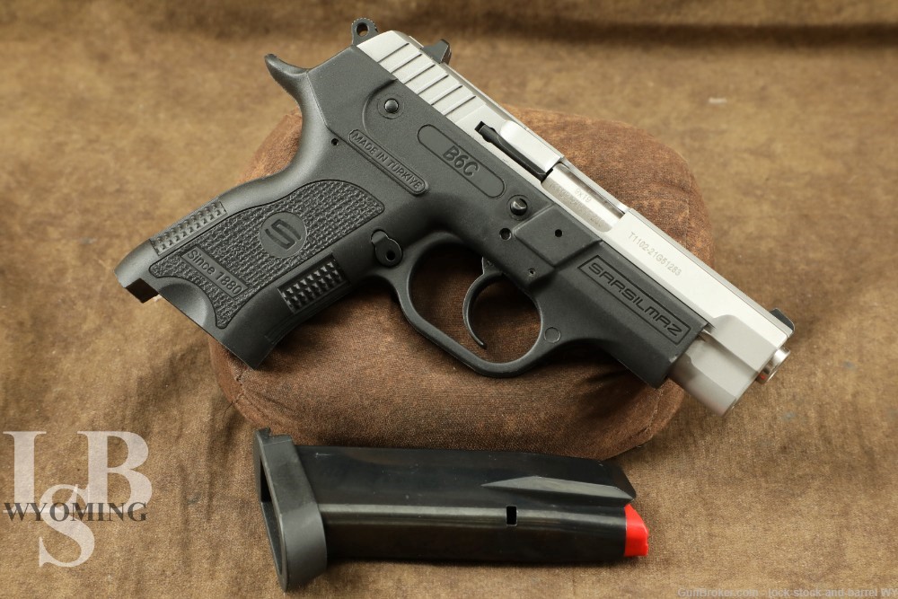 Sarsilmaz Defense B6C 9mm 3.75” Stainless Compact Semi-Auto Pistol-img-0