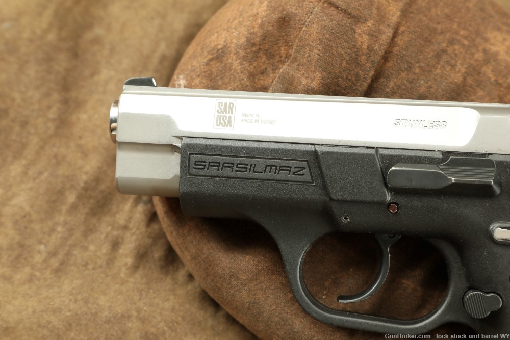 Sarsilmaz Defense B6C 9mm 3.75” Stainless Compact Semi-Auto Pistol-img-23