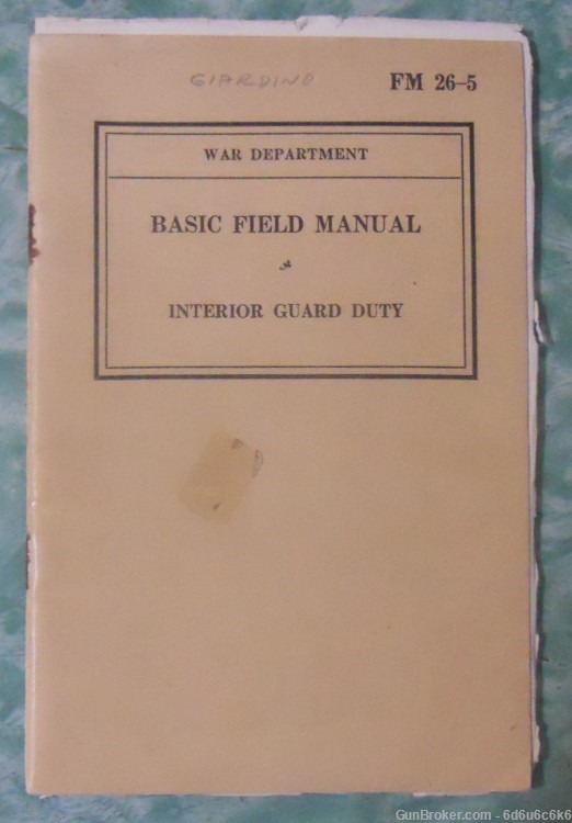 1940 - WAR DEPT.  - Basic field manual-img-0