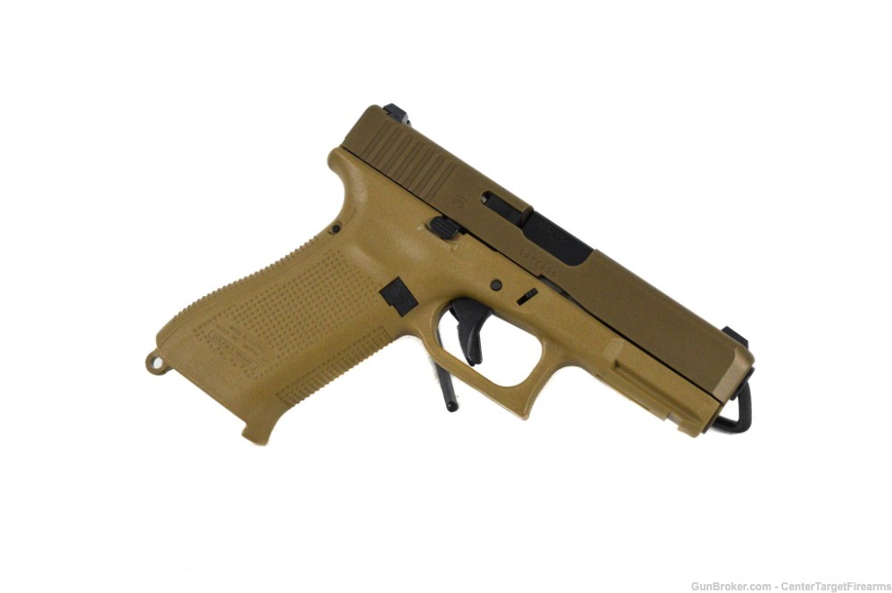 Glock G19X 9mm Glock Night Sights FDE Tan Coyote 19+1 764503026911-img-5