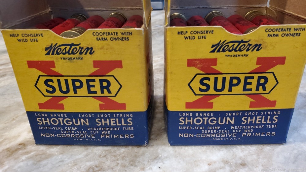 Western Super X 28 gauge vintage paper shotshells - 50 rounds 2 full boxes-img-11