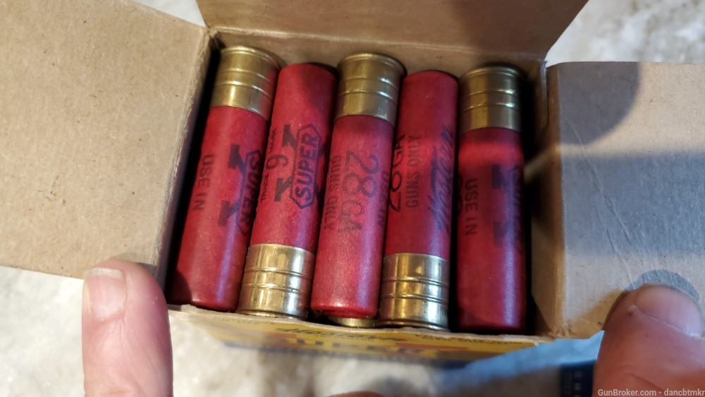 Western Super X 28 gauge vintage paper shotshells - 50 rounds 2 full boxes-img-9