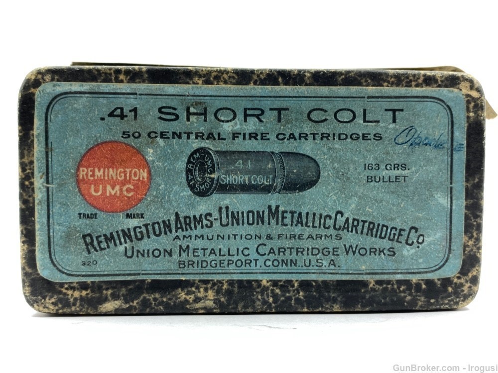 1911-1915 Remington UMC .41 Short Colt Vintage 2 Piece Box 26 Rounds-img-0