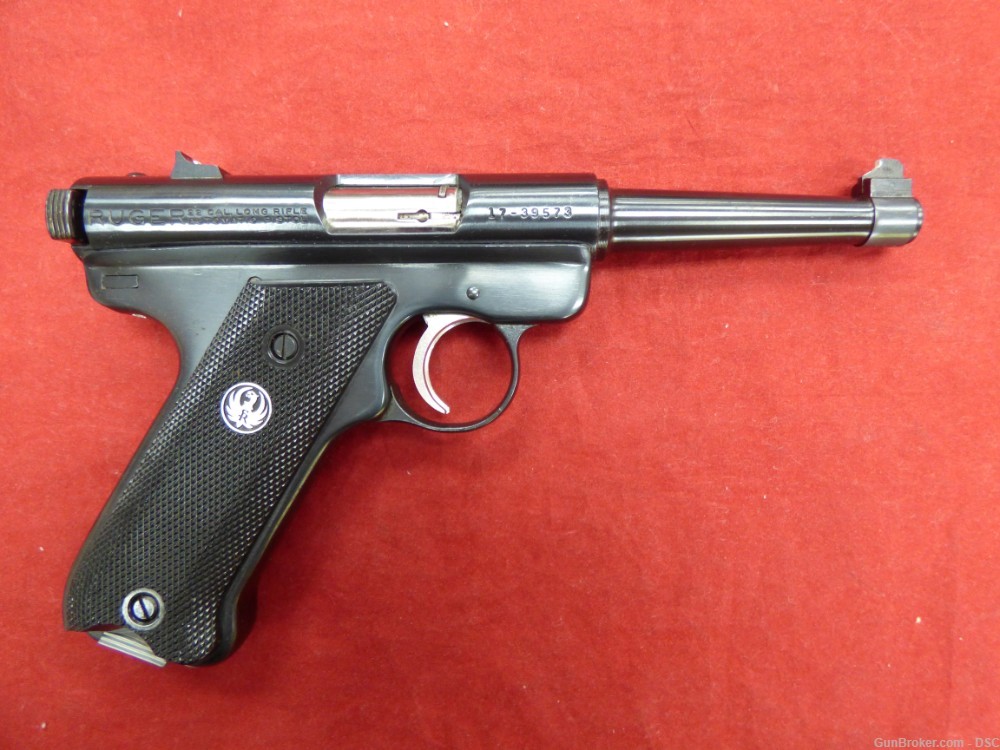 Ruger Standard Pistol Pre-Mark I 4.75" Blued 1981 - .22LR MKI Silver Eagle-img-0