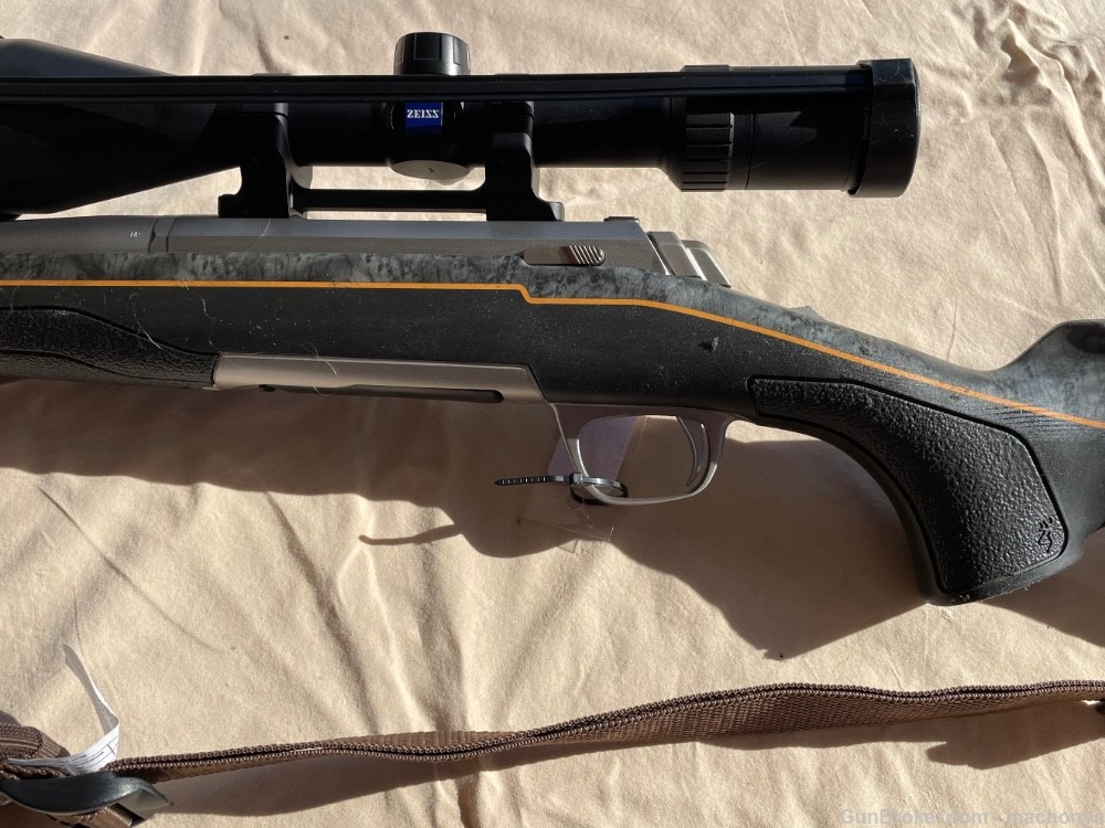 Browning X Bolt Stainless 7mm-08 Remington w/ Zeiss Scope-img-2
