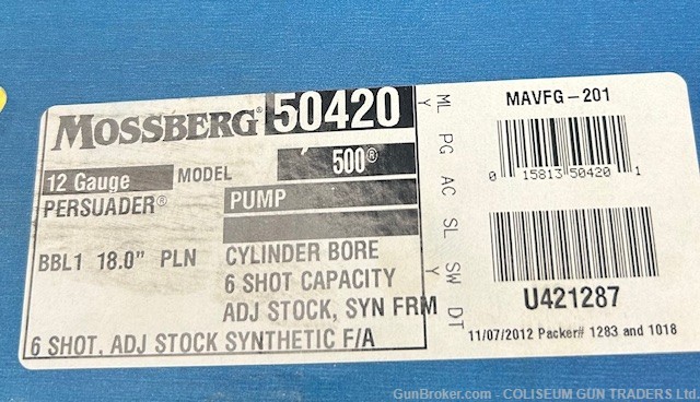 Mossberg 500 Persuader 12 Gauge Used -img-7