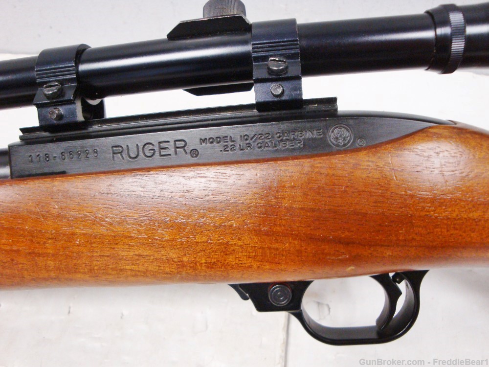 Ruger 10/22 .22LR Carbine W/ Walnut Stock & Scope 1979 -img-19