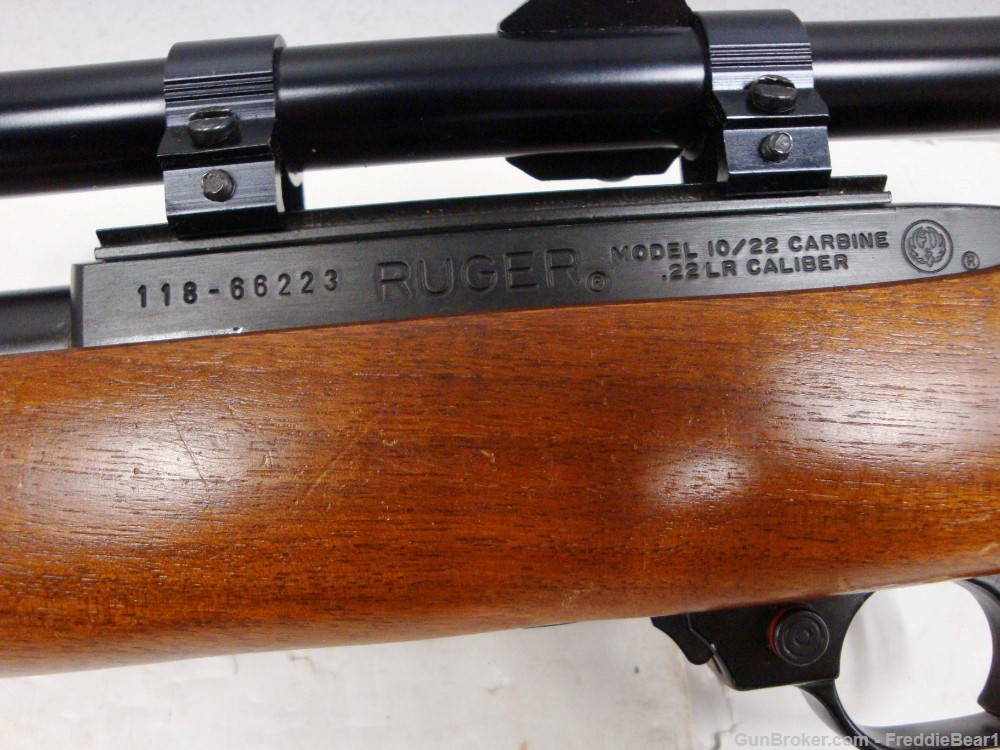 Ruger 10/22 .22LR Carbine W/ Walnut Stock & Scope 1979 -img-23